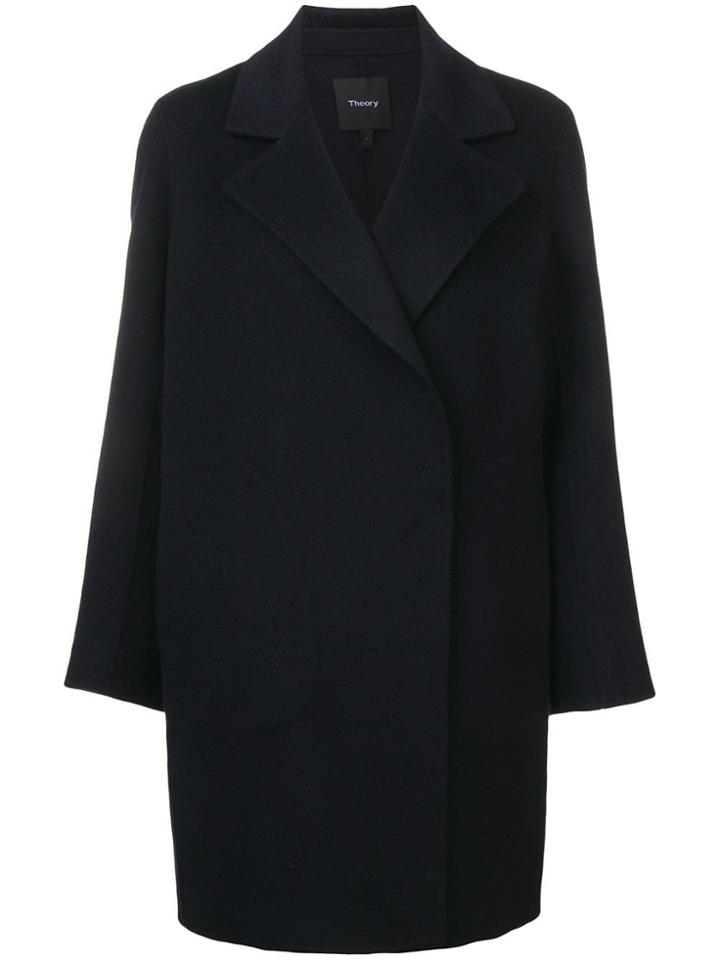 Theory Double Face Coat - Blue