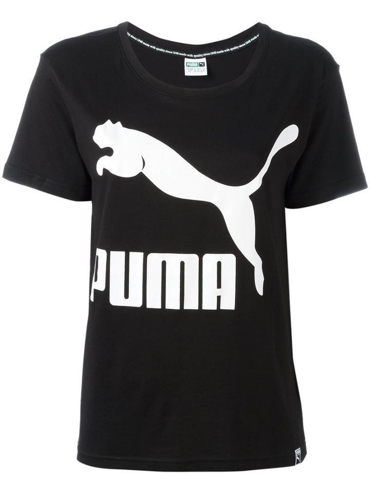 Puma Archive Logo T-shirt, Women's, Size: Medium, Black, Cotton