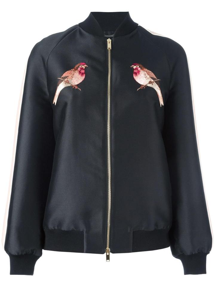 Stella Mccartney Embroidered Western Robin Jacket - Black