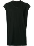 Ann Demeulemeester Colour Block Back Tank Top - Black