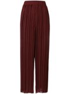 P.a.r.o.s.h. Pleated Wide-leg Trousers - Red