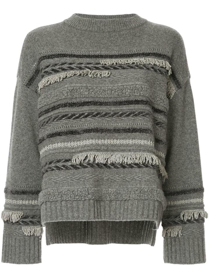 Coohem Tweed Knit Jumper - Grey