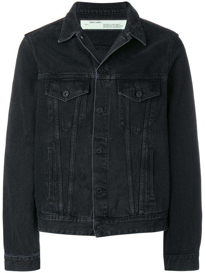 Off-white Firetape Denim Jacket - Black