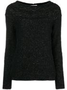 Blugirl Crew Neck Sweater - Black