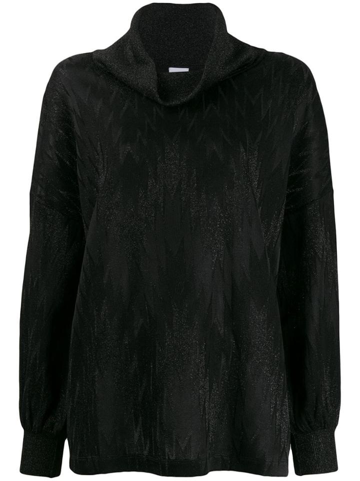 Missoni Zig Zag Patterned Jumper - Black