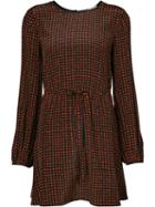 Diane Von Furstenberg - Crew Neck Mini Dress - Women - Silk/polyester/triacetate - 6, Black, Silk/polyester/triacetate
