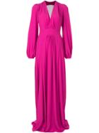 No21 Plunge Neck Gown - Pink & Purple