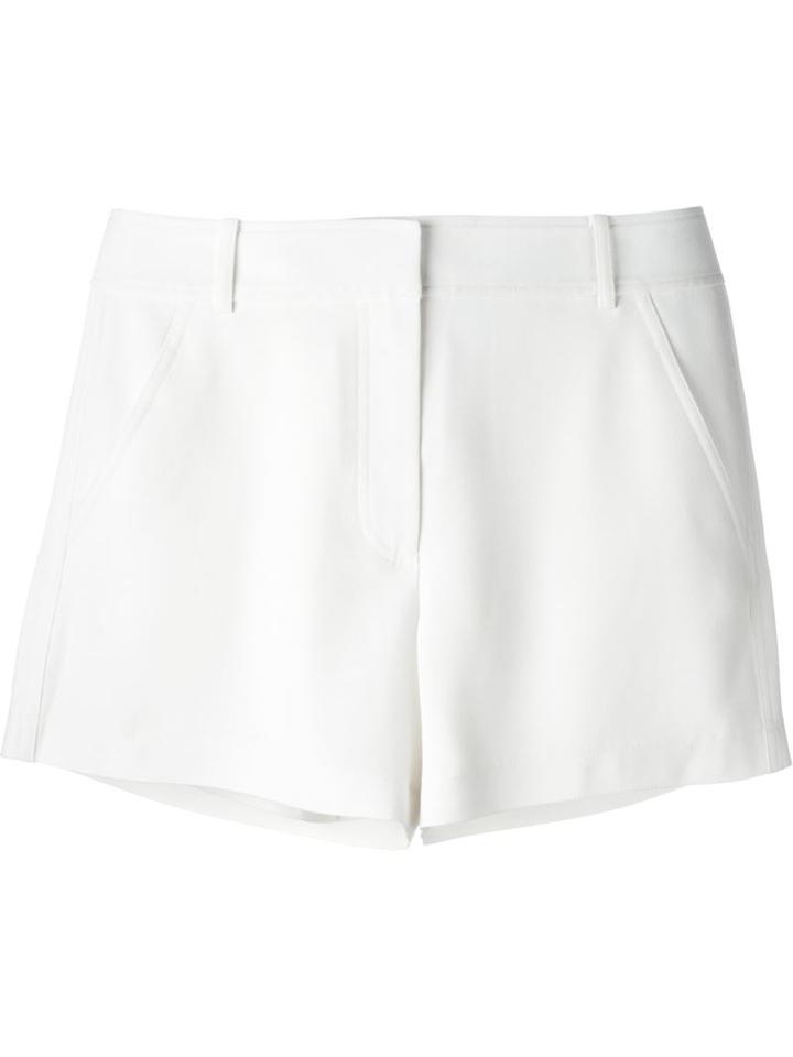 T By Alexander Wang Tailored Shorts, Women's, Size: 6, White, Polyester