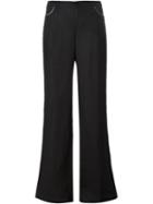 Armani Jeans Flared Trousers, Women's, Size: 29, Black, Linen/flax