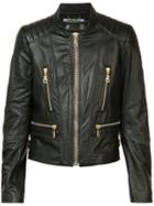 Kenzo - Biker Jacket - Women - Leather/viscose/bos Taurus - 38, Women's, Black, Leather/viscose/bos Taurus