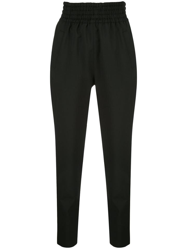 Giambattista Valli Smocked Waist Trousers - Black