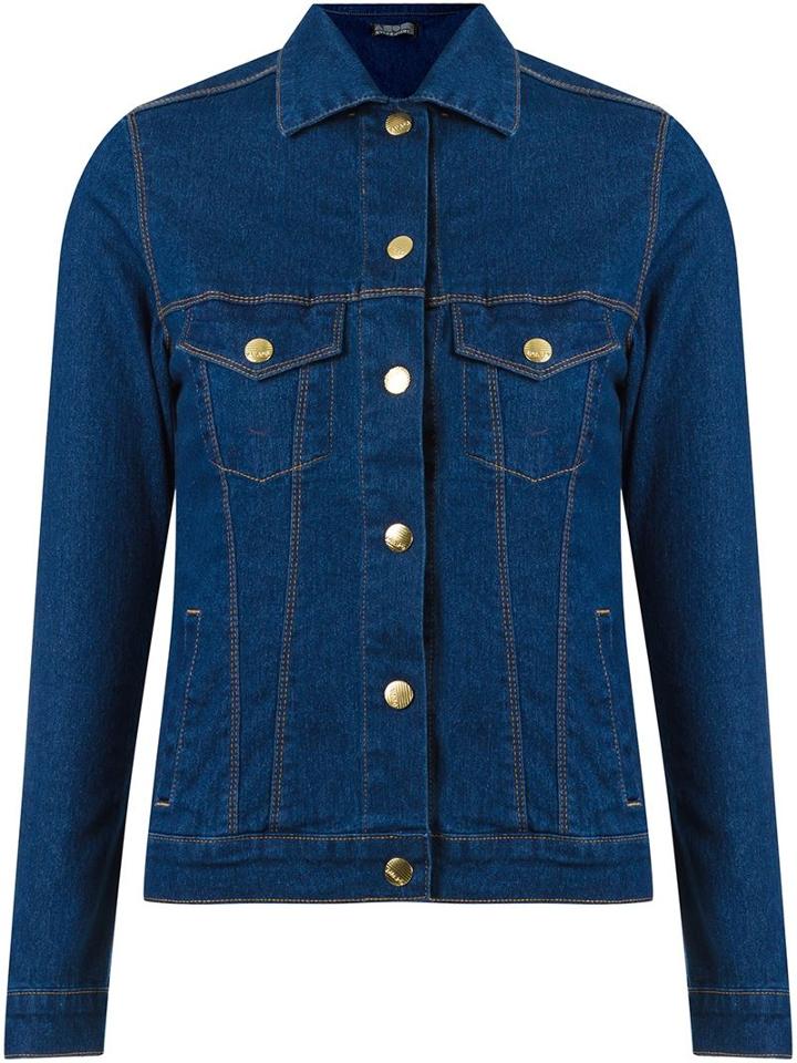 Amapô Classic Polo Collar Denim Jacket