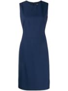 Theory Fitted Midi Dress - Blue