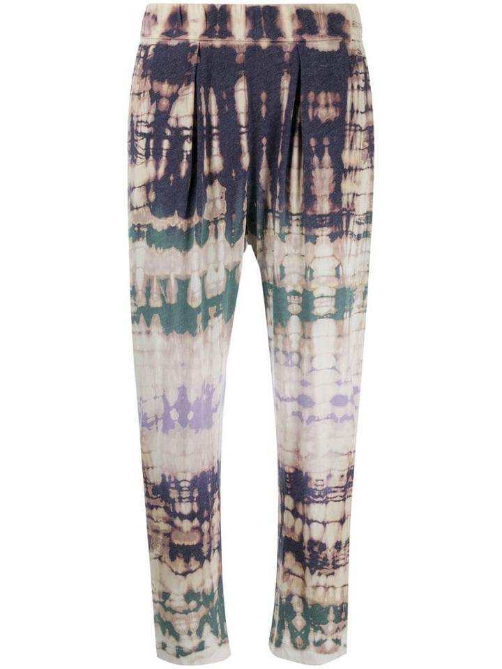 Raquel Allegra Tie-dye Sweat Pants - Neutrals