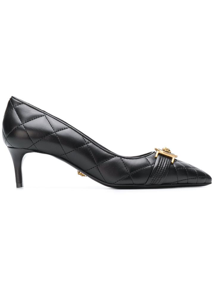 Versace Quilted Icon Pumps - Black