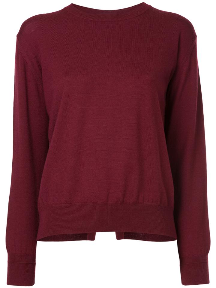 Astraet Round Neck Pullover - Red
