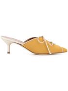 Malone Souliers Designer Chic Mules - Yellow & Orange