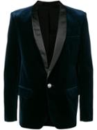 Balmain Shawl Lapel Suit Jacket - Blue