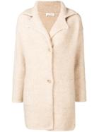 Chiara Bertani Wide Lapel Cardi-coat - Nude & Neutrals