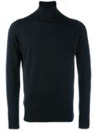 John Smedley Turtleneck Jumper, Men's, Size: Xxl, Black, Merino