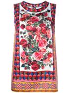 Dolce & Gabbana Mambo Print Tank Top, Women's, Size: 44, Silk
