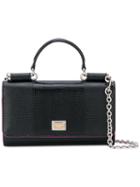 Dolce & Gabbana - Wallet On Chain - Women - Calf Leather - One Size, Black, Calf Leather