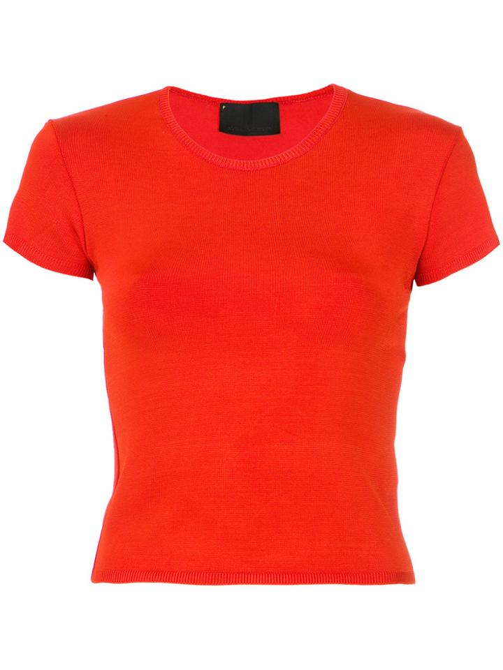 Andrea Bogosian Knitted T-shirt - Red