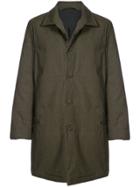Casey Casey Creased Effect Coat - Green
