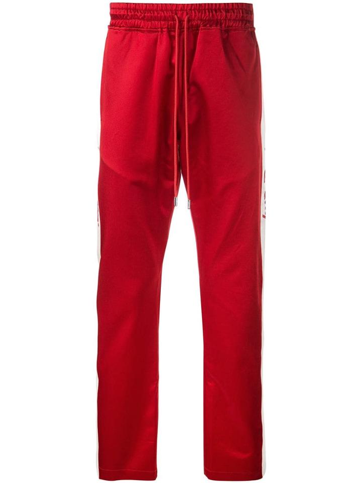 Just Don Logo Panel Track Trousers - Red