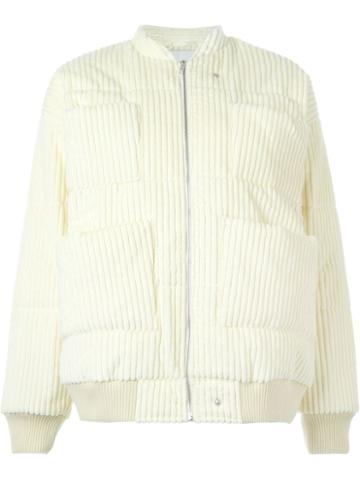 Carin Wester Reva Bomber Jacket, Women's, Size: M, Nude/neutrals, Cotton/polyester/viscose