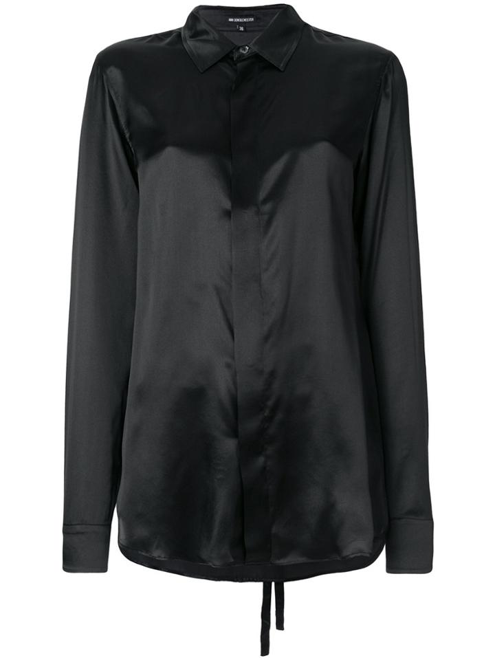 Ann Demeulemeester Belt Detail Shirt - Black