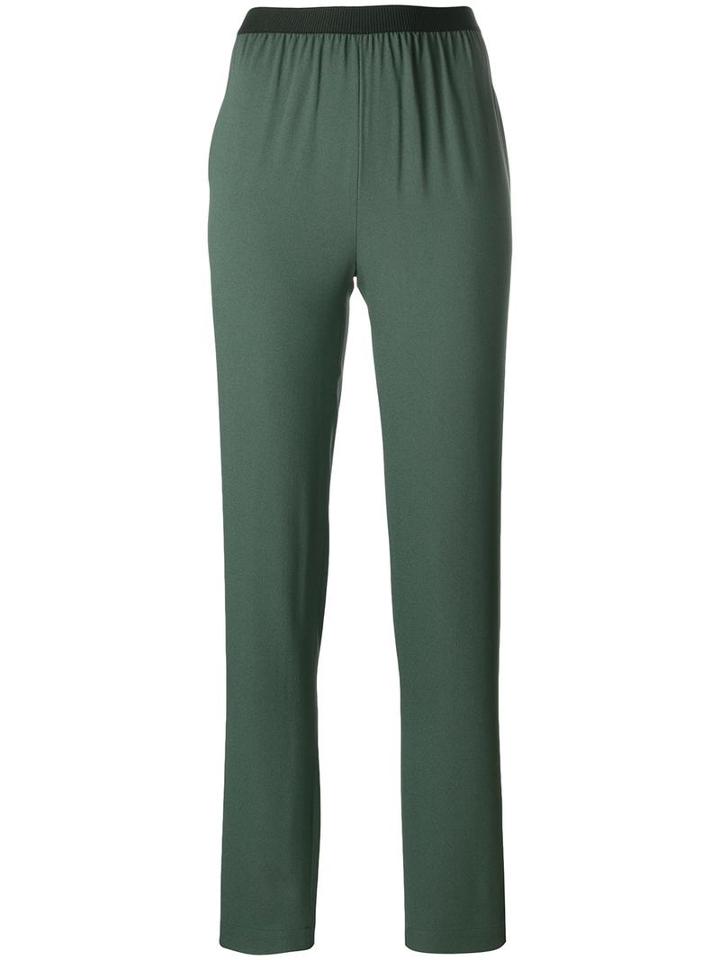 Antonio Marras Elasticated Waistband Trousers, Women's, Size: 38, Green, Acetate/viscose