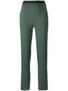 Antonio Marras Elasticated Waistband Trousers, Women's, Size: 38, Green, Acetate/viscose