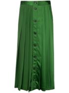 Victoria Beckham Buttoned Skirt - Green