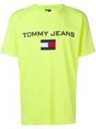 Tommy Jeans Logo Print T-shirt - Yellow & Orange