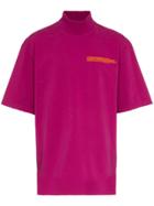 Calvin Klein 205w39nyc High Neck Logo Print T-shirt - Pink