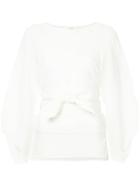 Cyclas Belted Blouse - White