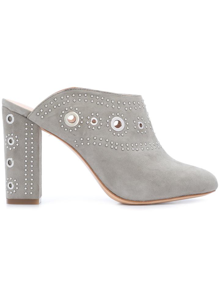 Rachel Zoe Slip On Eyelet Boots - Grey