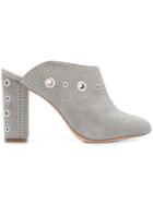 Rachel Zoe Slip On Eyelet Boots - Grey