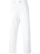 Société Anonyme Tapered Cropped Jeans, Adult Unisex, Size: S, White, Cotton