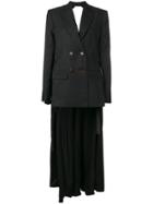 Seen Users Tie Waist Jacket Dress - Black