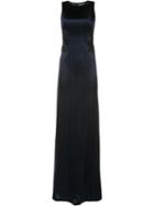 Galvan Cut Out Details Gown, Women's, Size: 34, Blue, Nylon/viscose/spandex/elastane/polyimide