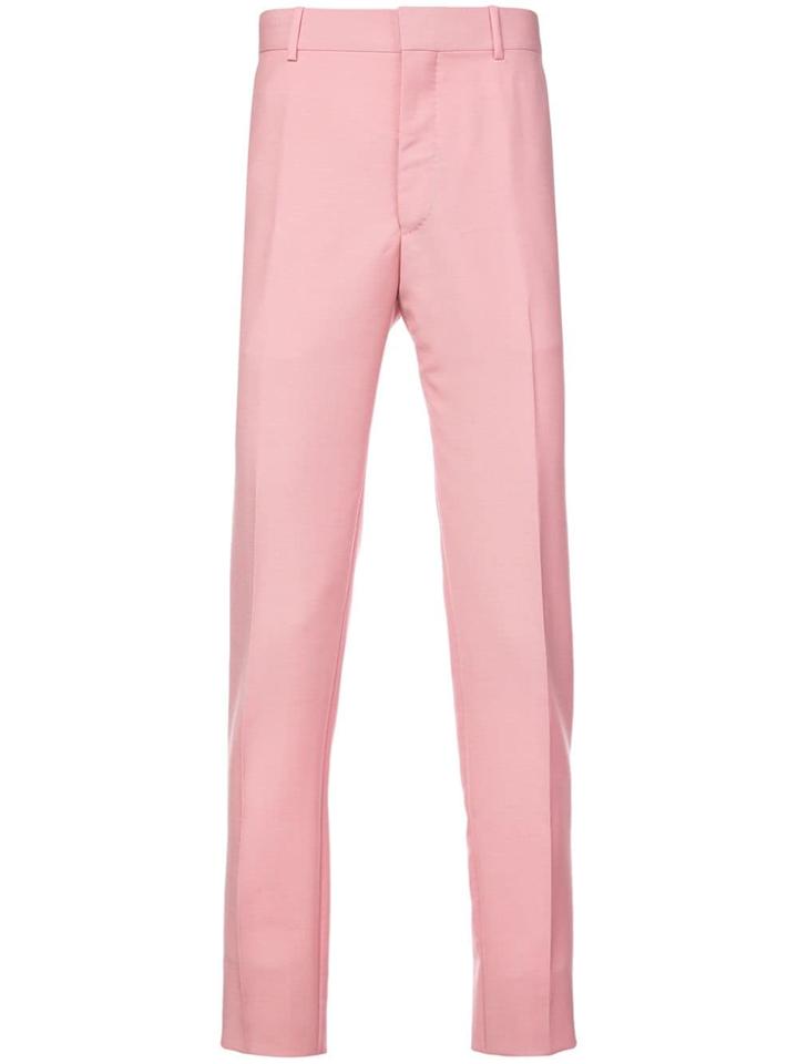 Alexander Mcqueen Slim-fit Trousers - Pink