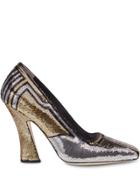 Fendi Ffreedom Sequinned Logo Pumps - Black