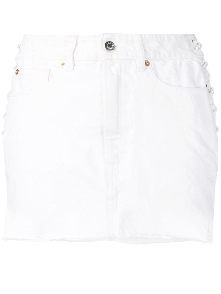 Iro Denim Skirt - White