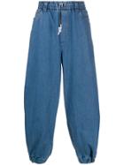 Sunnei Elastic Loose Fit Trousers - Blue