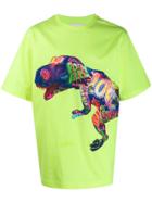 Juun.j Graffiti Dinosaur T-shirt - Yellow