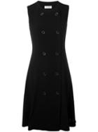 Alberto Biani Double Breasted Dress, Women's, Size: 46, Black, Polyester/triacetate