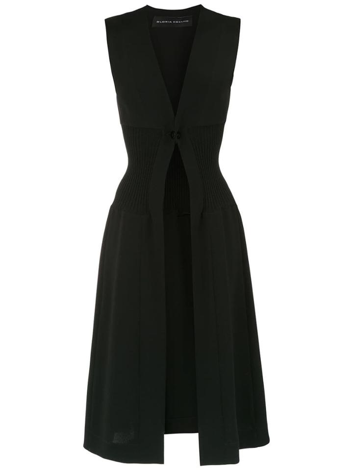 Gloria Coelho Long-line Vest - Black