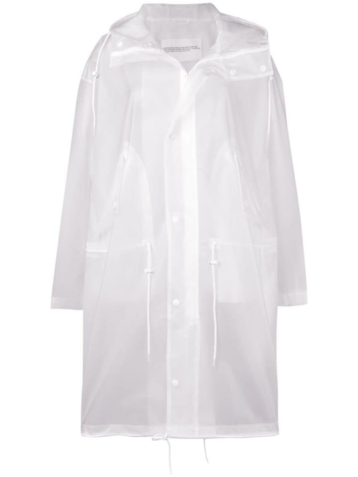 Calvin Klein Jeans Est. 1978 Transparent Logo Raincoat - White